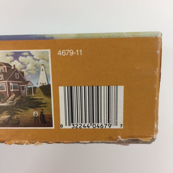 Charles Wysocki's Americana MB 1000 Piece Puzzle 4679-11 Lake House Lighthouse - Picture 9 of 9